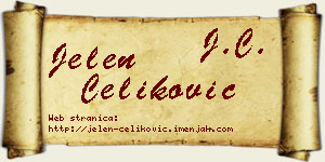 Jelen Čeliković vizit kartica